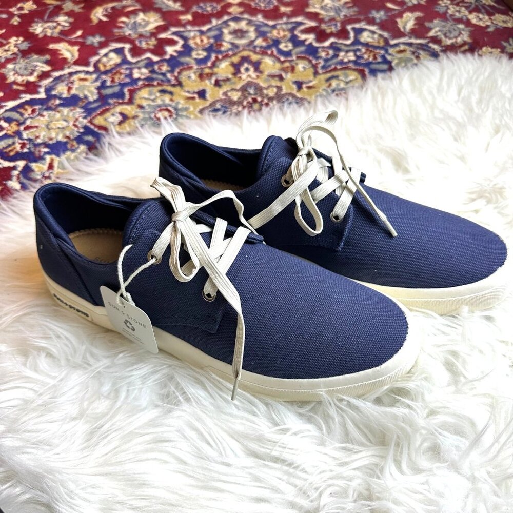 Sun + Stone Kiva Blue Sneakers Mens Size 11.5 Travel Resort Beachy Casual Comfy